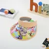 Nuevo Sombrero de Sol con Protección Solar para Niños, Sombrero de Sol con Protección Solar Animal City para Hombres y Mujeres, Sombrero de Sol de Verano con Parte Superior Abierta Anti-UV