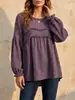 Outono 2026 Nova Moda Casual Europeia e Americana Feminina Blusa Patchwork com Franjas para Lojas Independentes da Amazon