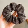 Otoño Invierno Estilo Coreano Cuadros Lazo para el Pelo de Intestino Grande Mujer 2026 Nuevo Gama Alta Súper Grande Cuerda para Moño Flor en la Cabeza Accesorios para el Cabello