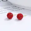 Aretes de tachuela con cuentas Shambhala para mujer plata de ley 925 estilo coreano diseño de nicho tachuela para cartílago de la oreja estilo ins joyería de oreja con temperamento personalizado