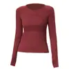 En Stock Ropa Deportiva de Manga Larga Sin Costuras de una Pieza Ajustada de Alta Elasticidad Secado Rápido para Correr y Ciclismo Ropa para Yoga Pilates Fitness