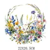 Padrão de Transferência de Calor de Flores da Primavera Novo Design Adesivos de Transferência de Calor para Roupas Logo de Transferência de Calor Serigrafia Patches Termocolantes