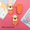 Color gelatina oso de dibujos animados tigre cachorro accesorios de resina diy pegamento de crema funda de teléfono tocado pasador pegatinas decorativas