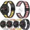 Para amazfit Huami GTR banda de reloj de tres eslabones de acero inoxidable Huami GTR 47MM 42MM GTS Tira de Acero