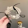 Lazo de Lunares Dulce y Suave Goma Elástica para el Pelo con Perla Diseño de Nicho Anillo para el Pelo de Moda Versátil Para Atar el Pelo Accesorios para el Cabello