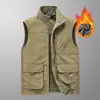 [Uso por ambos lados] chaleco con forro polar para exteriores de secado rápido para hombre delgado chaleco de trabajo chaleco para pesca fotografía chaleco chaleco talla grande