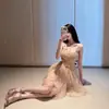 Comercio Exterior Ropa de Mujer Fotos Reales y Precios Reales Sexy Femenina Deseo Puro Sexy Encaje Tirante Cintura Ajustada Vestido Fiesta de Cumpleaños