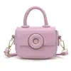 Bolsa Pequena Simples Primavera/Verão para Mulheres 2026 Nova Moda Cor Sólida Bolsa Quadrada Pequena com Toque de Luxo, Bolsa de Ombro Único Transversal de Nicho