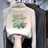 Camiseta de manga larga de forro polar para niño, nuevo estilo otoño e invierno 2026, camiseta interior de cuello redondo para niños con estampado de dibujos animados, camiseta interior para niño