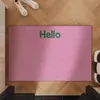 Felpudo de Bucle de Seda Estilo Minimalista para Entrada, Felpudo Exterior para Quitar Barro, Felpudo Doméstico Resistente al Desgaste y Personalizable