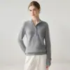 Caxemira rara e requintada - um suéter de malha 100% caxemira pura, versátil e elegante, para mulheres, macio e suave, perfeito como camada base