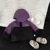 Roupas Infantis Jaqueta de Outono para Meninos 2025 Nova Primavera e Outono Estilosa Streetwear Top de Outono para Meninos