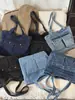 Bolsa de Ombro Jeans Grande Capacidade Simples Transfronteiriça 2026 Verão Nova Cor Sólida Casual Tote para Mulheres