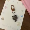 Chaveiro de Bichinho Fofo com Cauda, Estilo Cartoon, Pingente de Animal Delicado e Adorável, Doce Acessório para Mochila