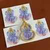 Gran Venta Tíbet Nepal Thangka Puro Pintado a Mano Bodhisattva Guanyin Forma de Calabaza Núcleo de Tarjeta