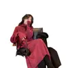 Nuevo Vestido de Punto con Cuello Alto para Mujer Estilo Francés 2025 con Abrigo y Falda de Suéter por Encima de la Rodilla para Otoño e Invierno