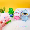 Juguete de Peluche de Animal de Dibujos Animados Muñeca Llavero de Coche Colgante Pareja de Conejitos de Dibujos Animados Correa para Bolso