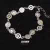 Pulsera Retro de Cuatro Piezas para Hombre, Sentido de Alta Gama, Personalidad, Versátil, Pulsera para Hombre 2025 Nueva, Pulsera de Hip-hop de Moda para Hombres y Mujeres