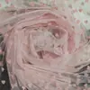 Vestido de Tecido com Renda e Coração de Flocagem Branca Saia Bufante Acessórios de Vestuário Vestido Feito à Mão DIY Roupas para Bonecas Tecido