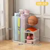 Cesta de Almacenamiento para Esterillas de Yoga, Estante de Almacenamiento para Equipos Deportivos y de Fitness en Casa, Estante de Almacenamiento Doméstico para Rellenar Espacios para Bádminton y Baloncesto