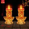 Luz de Vela Digital LED, Portavelas Eléctrico, Adoración a Buda, Luz Eterna, Llama Oscilante, Alto Brillo, Recargable Shihai Aromaterapia Shihai