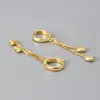 Pendientes de Clip con Borlas en Forma de Corazón de Nuevo Estilo Transfronterizos Europeos y Americanos, Diseño Largo y de Moda Que Hace que la Cara Parezca Más Pequeña, Pendientes de Gota de Agua con Borlas en Forma de Corazón de Diseño Nicho