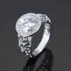 Anillo de circonita exquisito de moda popular europeo y americano, anillo de cobre, estilo creativo colorido, deseo de joyería transfronteriza, gran venta