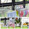 Kaiwang Acero Inoxidable Balcón Tendedero de Calcetines 100 Pinzas Sólido Tendedero de Calcetines Hogar Multi-Clip Tendedero Colgador Pinzas para Calcetines