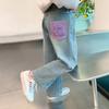Pantalones Rectos de Pierna Ancha de Cintura Alta Nuevos para Niños Mayores, Primavera y Otoño 2026, Jeans Casuales Holgados para Niñas de Primavera
