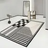 Manta para el hogar Nuevo estilo Lujo ligero Moderno Simple Sala de estar Sofá Mesa de centro Manta Dormitorio Comedor Alfombra Antideslizante Resistente a la suciedad