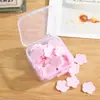 Portátil Lavagem das mãos Tablet Sabonete Papel Estudante Crianças Descartáveis Viagem Mini Petal Sabão Tablet Box