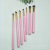 Pincel para sombras de ojos con pelo de caballo pequeño, 7 pinceles para maquillaje de ojos con pelo de animal, herramientas de maquillaje de belleza, pincel para sombras de ojos puntuales