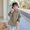 Jaqueta corta-vento estilo coreano para meninas, estilo primavera e outono, nova moda infantil 2026, top estiloso para bebês e crianças pequenas