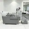 Cama de Lavar Cabelo para Salão, Cama de Lavagem Simples Semi-Reclinável para Salões de Beleza, Venda Direta do Fabricante, Cama de Salão de Beleza Moderna