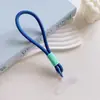 Cordão de Celular Estilo Ins com Tira de Pulso Trançada e Espaçador Transparente Acessório de Celular Dopamina