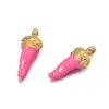Pingente de pimenta de óleo de aço inoxidável pingente de pimenta vermelho quente tridimensional acessórios para brincos feitos à mão diy material