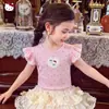 Camiseta de Verano para Niñas 2026 Estilo Nuevo para Niños Mayores, con Mangas Cortas Volantes, Adorno de Volantes, Top Holgado con Estilo
