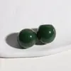 Versátiles Lindos Accesorios para Pendientes DIY Redondos de Media Luna de Resina Jelly Estilo Coreano y Japonés para Mujeres