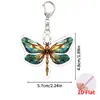 Llavero de Color Mariposa Colgante Acrílico para Mochila Escolar Colgante Lindo para Estudiante Accesorios para Mochila Colgante Decoración