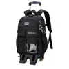 Nova Mochila de Carrinho Modelo Infantil para Alunos do Ensino Fundamental Anos 3-6, Alunos do Ensino Médio, Mochila com Rodinhas de Seis Rodas para Subir Escadas de Grande Capacidade