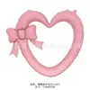 Modelo nuevo transfronterizo Marco de Fotos de Lazo de 46 pulgadas Globo de Corazón Corazón Hueco Decoración de Propuesta del Día de San Valentín Globo de Boda