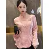 Roupas Femininas Novo Estilo Chinês 2026 Novo Modelo Blusas com Toque de Luxo, Camisa de Botão Retro Tradicional, Camisa Jacquard Estilo Palácio