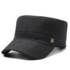 Sombrero plano nuevo de primavera y otoño para hombre, moda para mediana edad y ancianos, gorra con visera, ocio al aire libre, protección solar, sombrero deportivo
