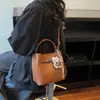 Bolso Pequeño Retro Estilo Coreano para Mujer 2026 Primavera Nueva Moda Tendencia Alto Valor Simple Casual Bolso Cubo para Mujer