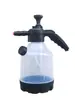 Garrafa Spray de Espuma para Lavagem de Carros com Copo Medidor Transparente Preto Grande Capacidade Garrafa de Espuma Garrafa Spray Transparente Garrafa Spray Garrafa de Rega