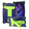 Aplicable a Samsung Tab A8 10.5 pulgadas 2021 funda para tablet con soporte plegable de PC de silicona de color contrastante, carcasa protectora resistente a caídas