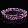 Jingdong joias pulseira de anéis múltiplos fantasma roxo natural moda alta qualidade presente para meninas amigas pulseira de contas redondas atacado