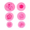 Molde de Silicona de Flor Tridimensional Creativo Rosa Tulipán Aromaterapia Coche Yeso Velas Adornos Molde Decorativo