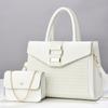 Nova Bolsa Feminina Design Luxo Leve Exquisita Bolsa de Alto Padrão Duas Peças Grande Capacidade Bolsa de Mão Plissada bolsas