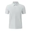 Camisa Polo de Manga Corta con Cuello en V al por Mayor Camiseta de Negocios con Cuello de Solapa para Hombre Ropa de Trabajo Corporativa Camisa Publicitaria Logotipo de Bordado e Impresión